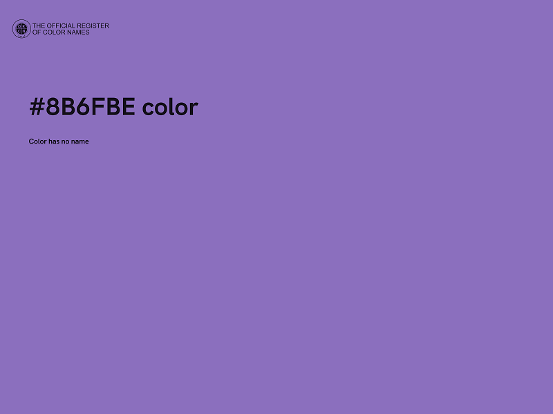 #8B6FBE color image