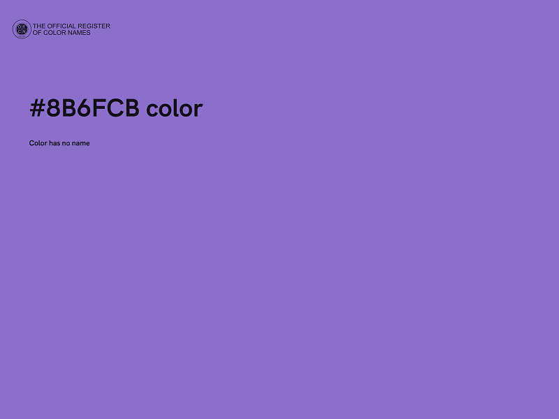 #8B6FCB color image