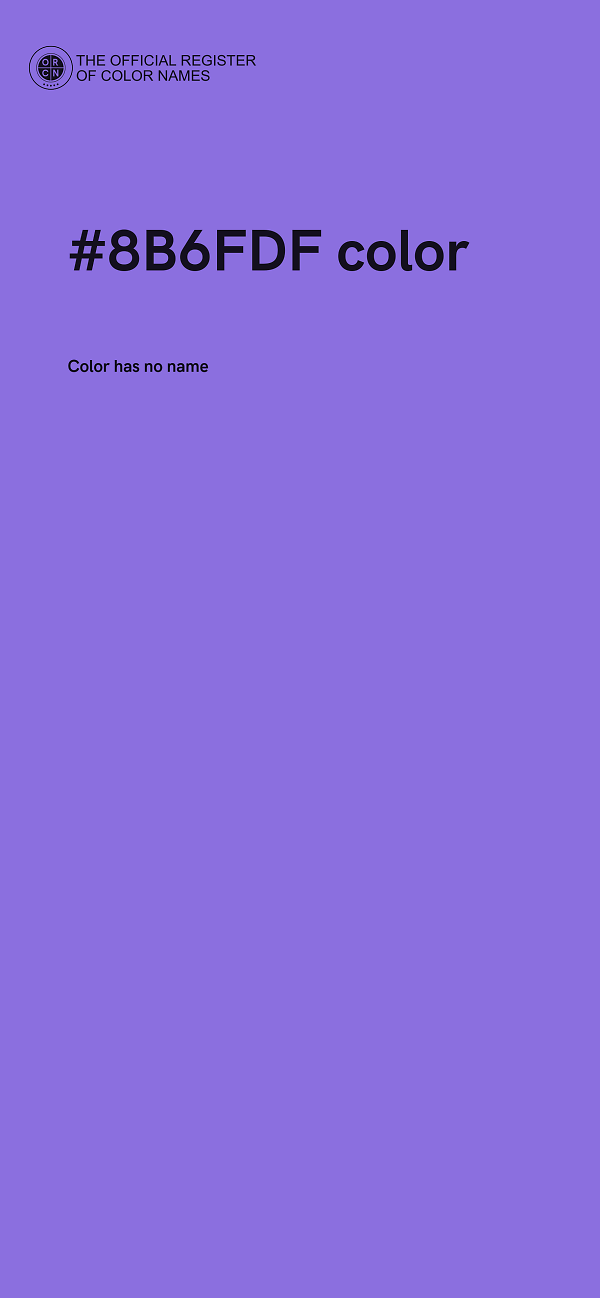 #8B6FDF color image
