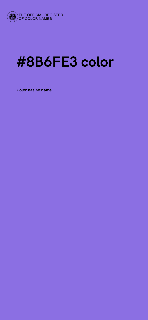 #8B6FE3 color image