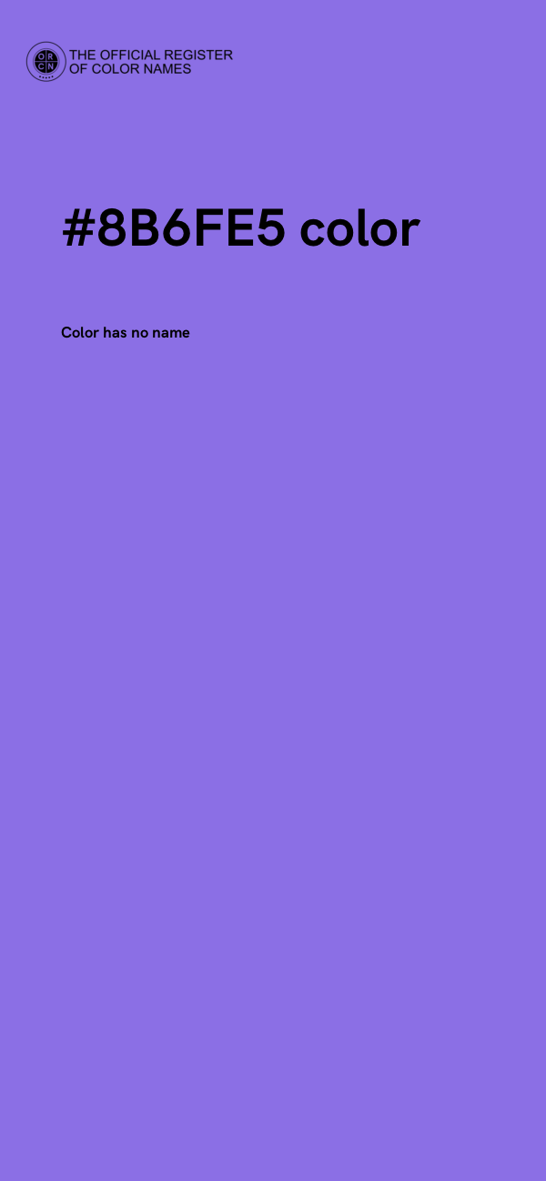 #8B6FE5 color image