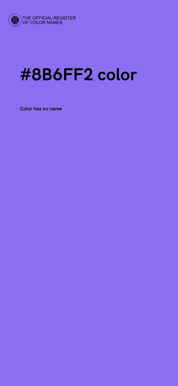 #8B6FF2 color image