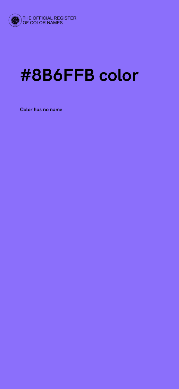 #8B6FFB color image