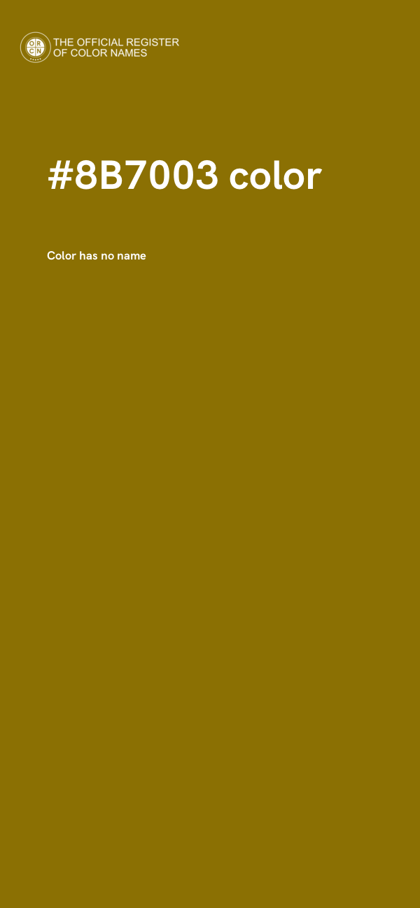 #8B7003 color image