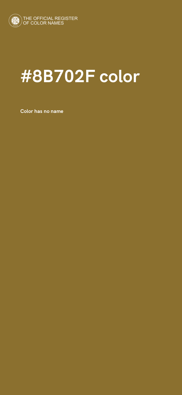 #8B702F color image