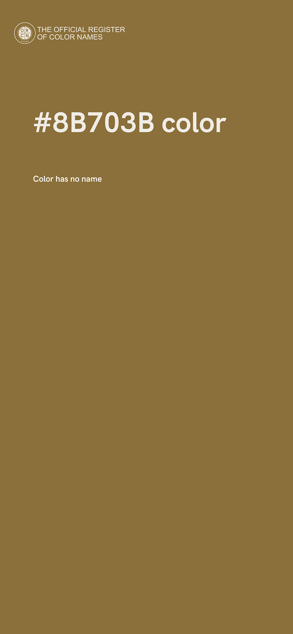 #8B703B color image