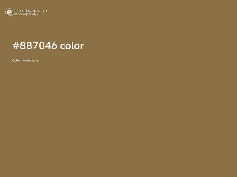 #8B7046 color image