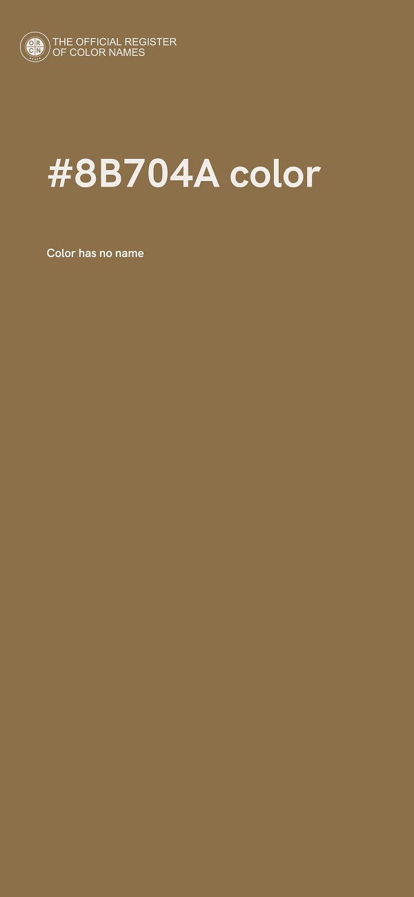 #8B704A color image