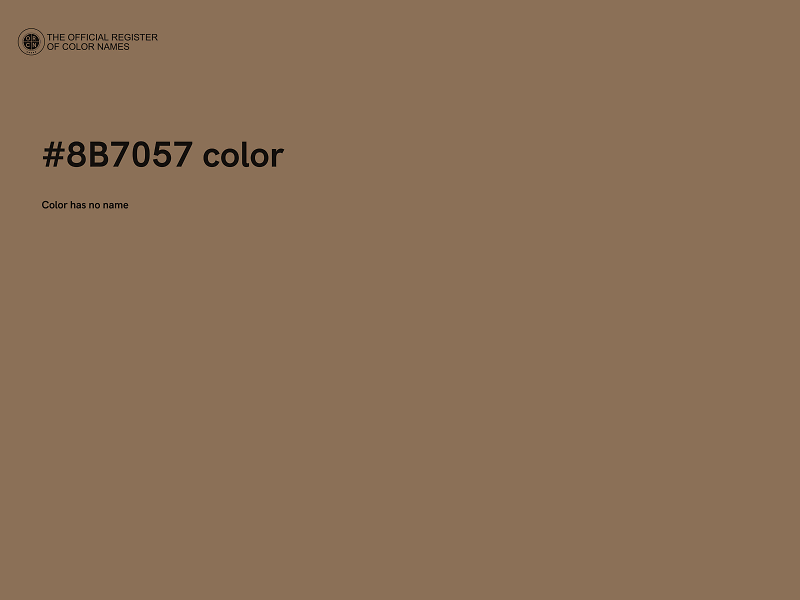#8B7057 color image