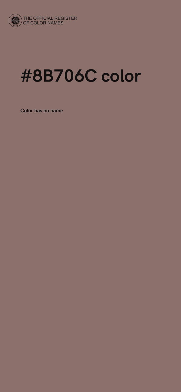 #8B706C color image
