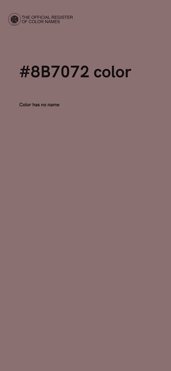#8B7072 color image