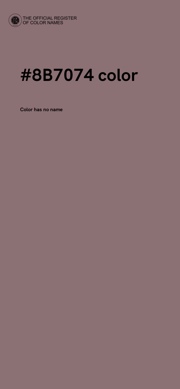 #8B7074 color image