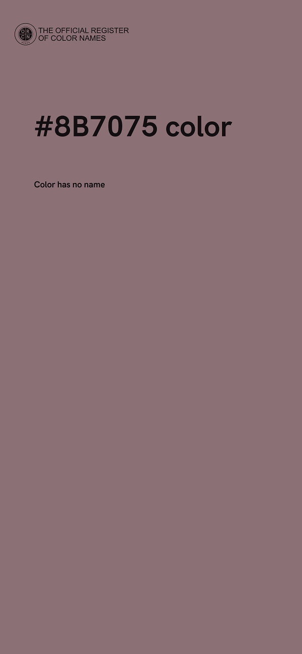 #8B7075 color image