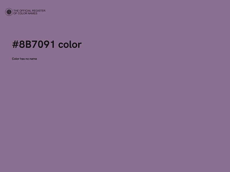 #8B7091 color image