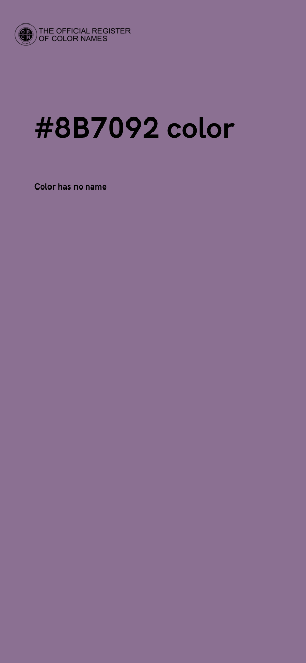 #8B7092 color image