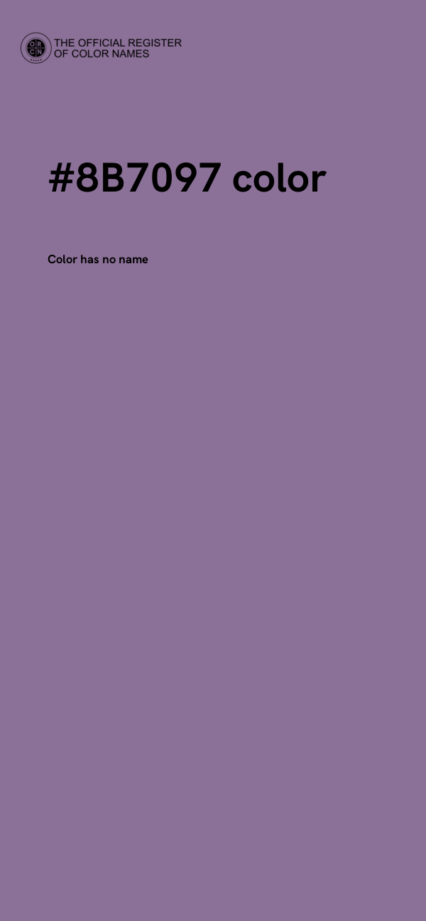 #8B7097 color image