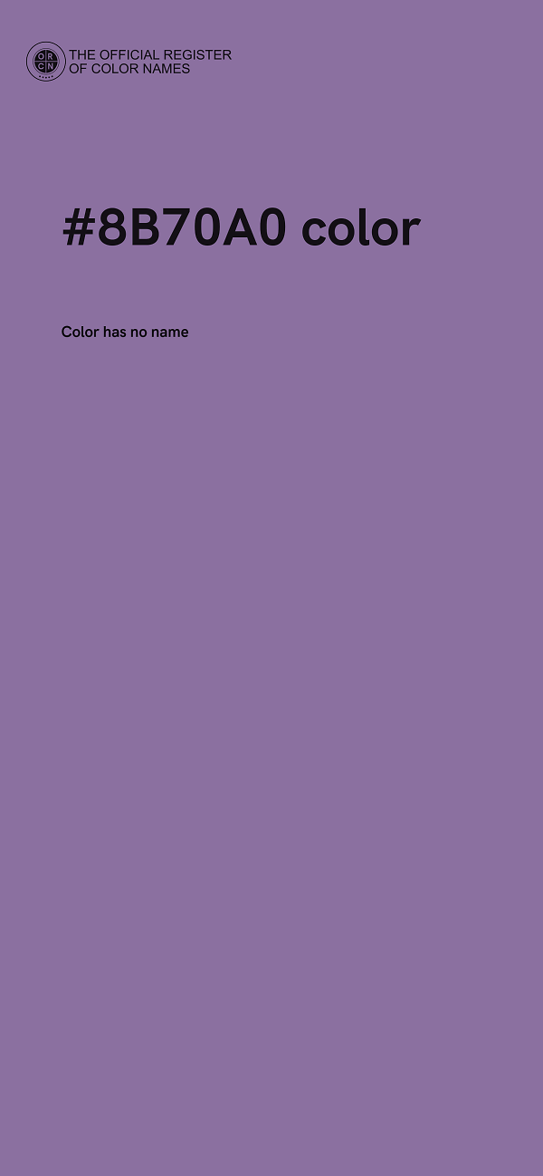 #8B70A0 color image
