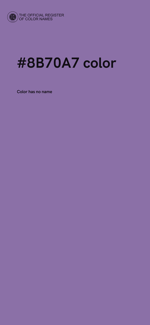 #8B70A7 color image