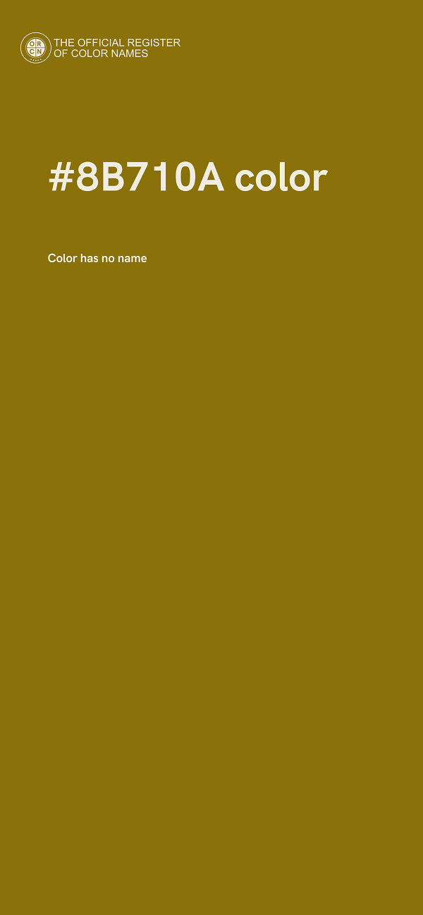 #8B710A color image