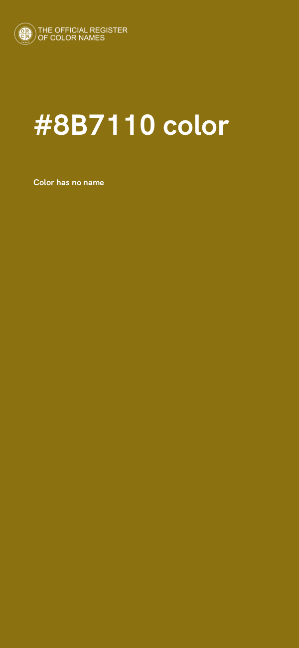 #8B7110 color image