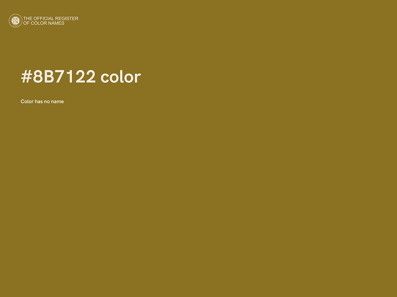 #8B7122 color image