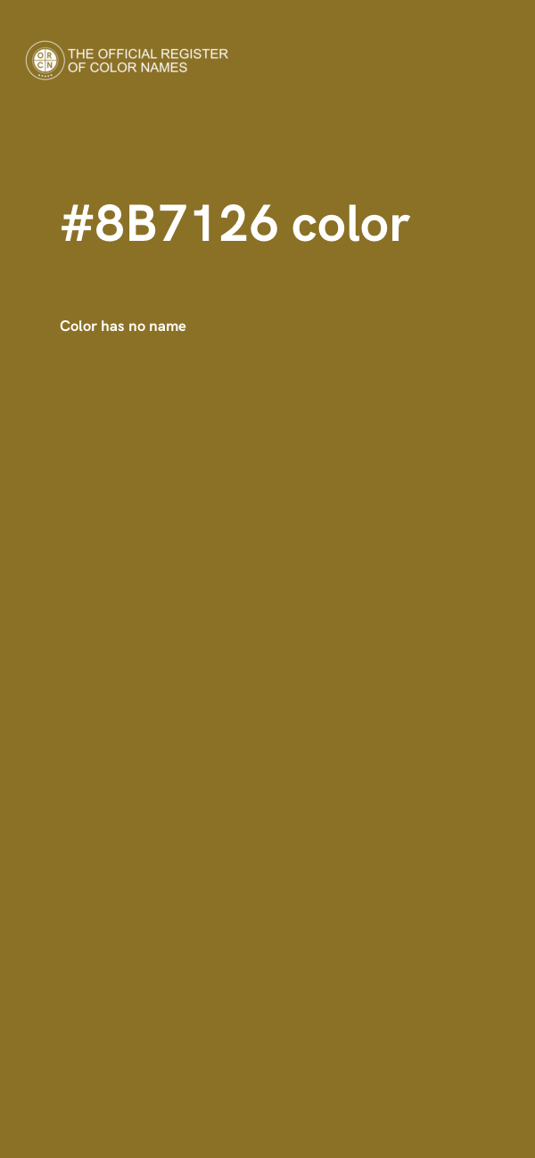 #8B7126 color image