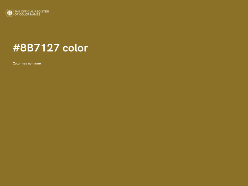 #8B7127 color image