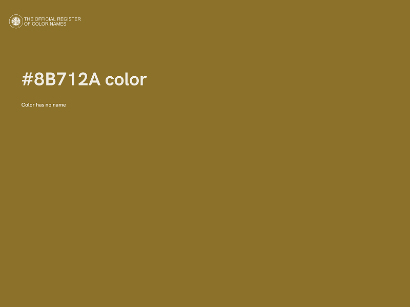 #8B712A color image