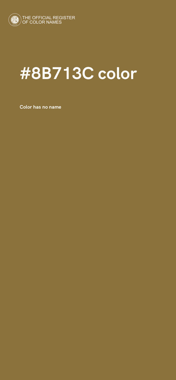 #8B713C color image
