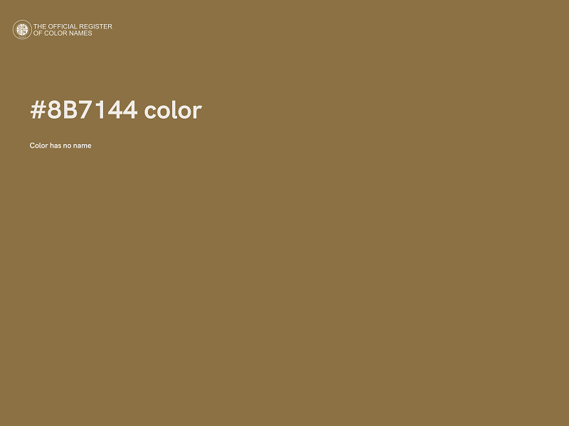 #8B7144 color image