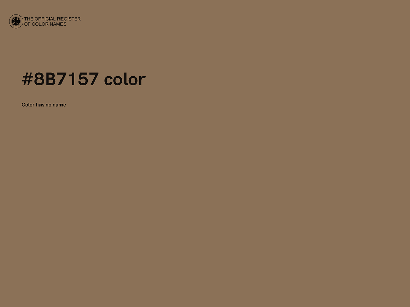 #8B7157 color image