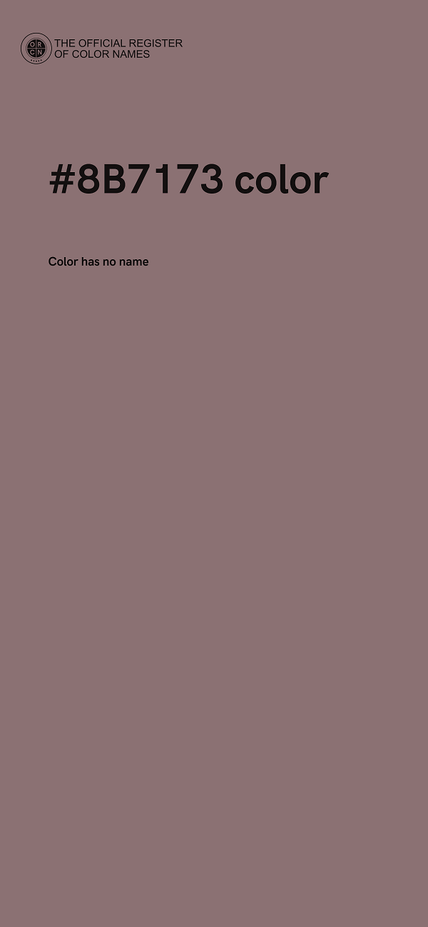 #8B7173 color image