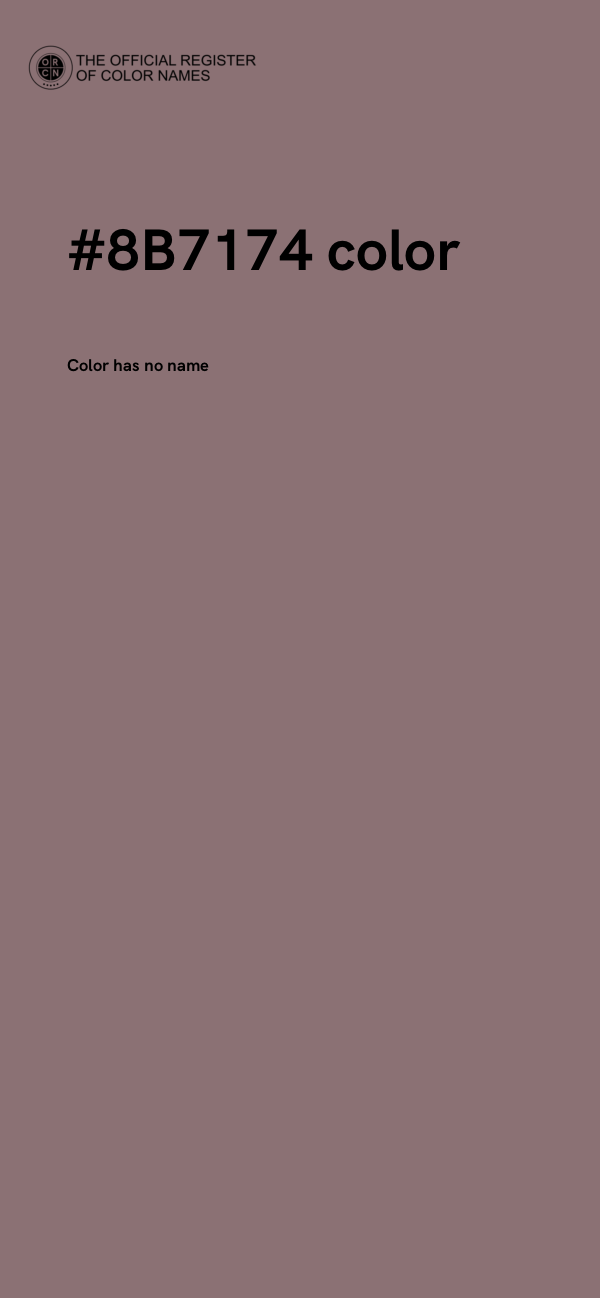 #8B7174 color image