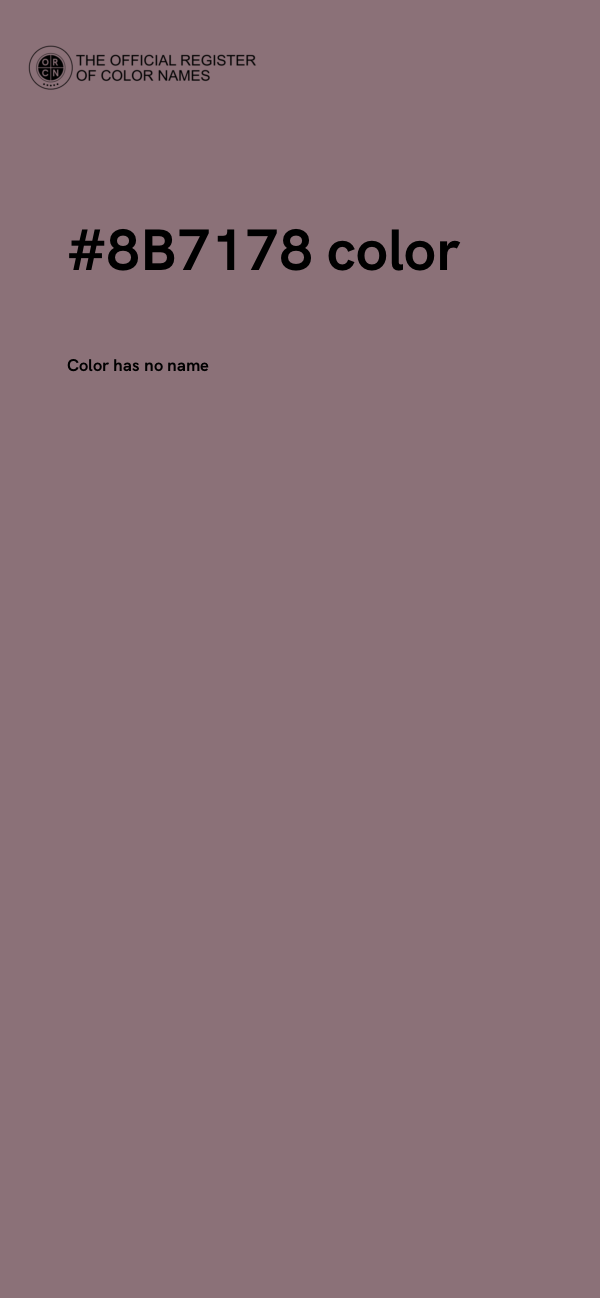 #8B7178 color image