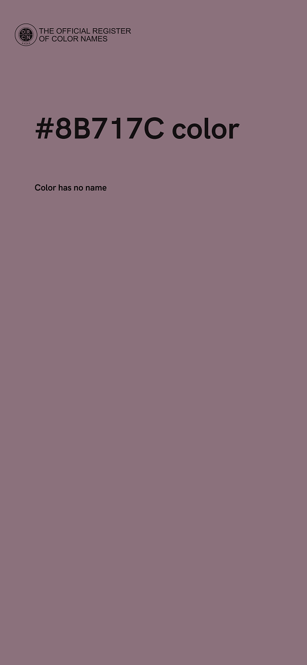 #8B717C color image