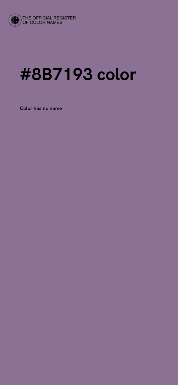 #8B7193 color image