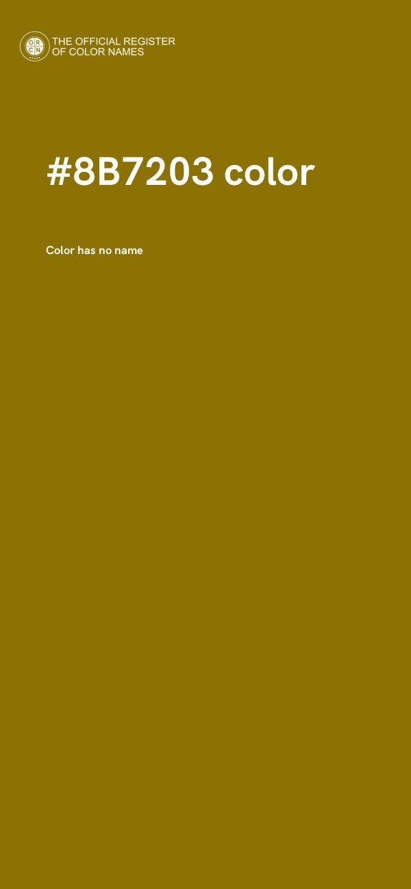#8B7203 color image