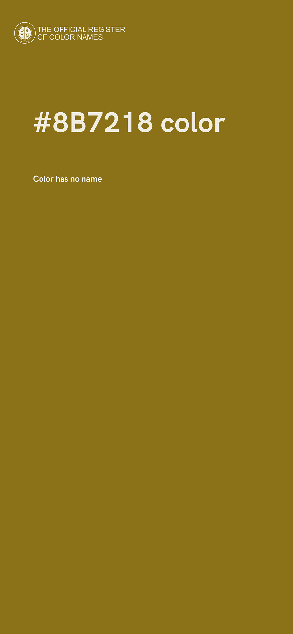 #8B7218 color image
