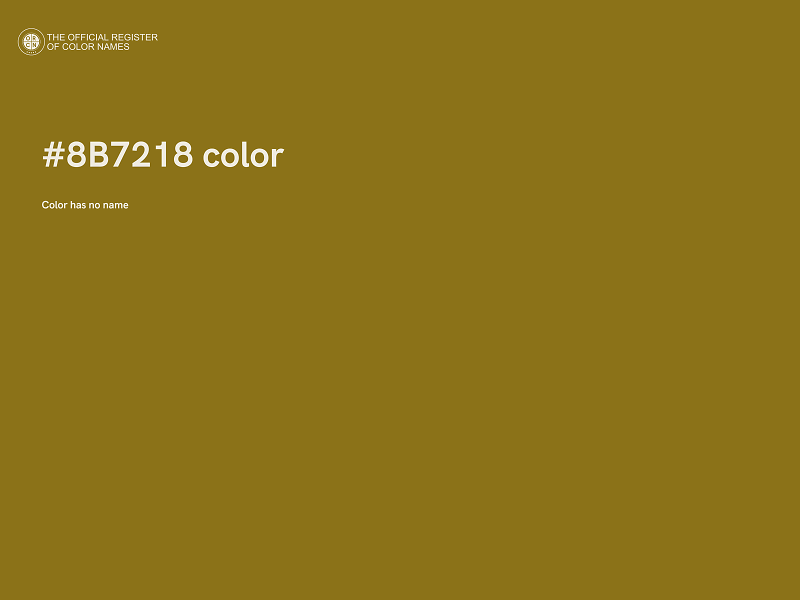 #8B7218 color image