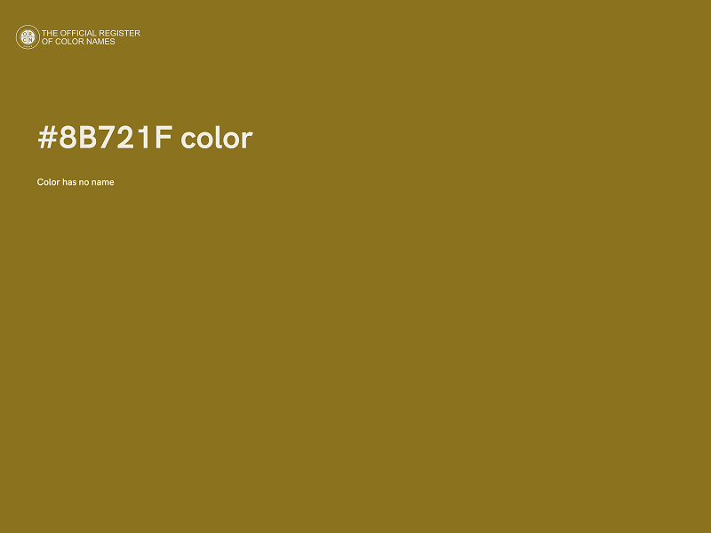 #8B721F color image