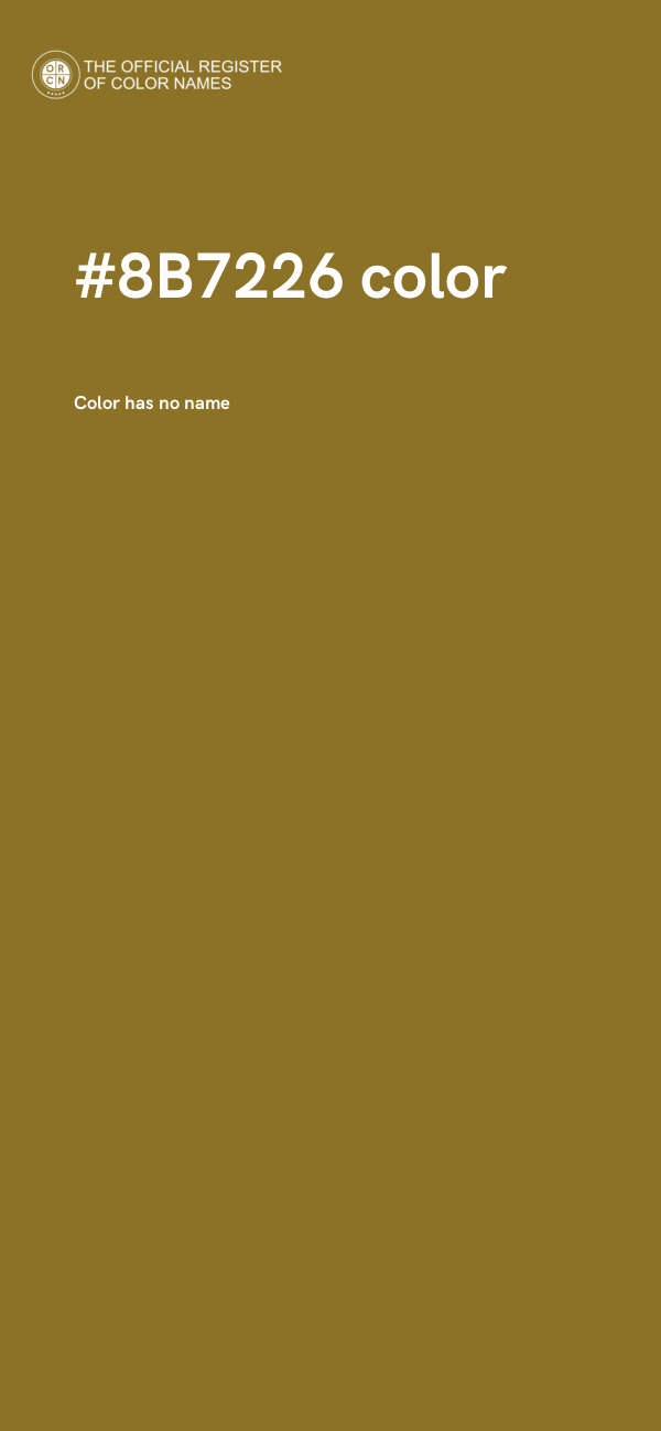 #8B7226 color image