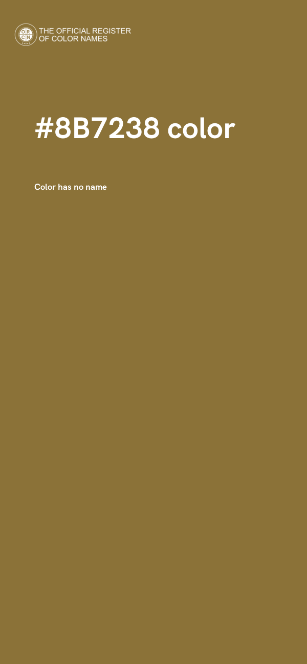 #8B7238 color image