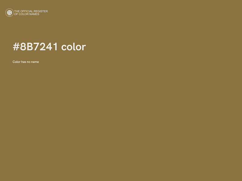 #8B7241 color image
