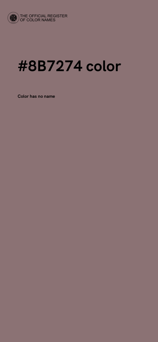#8B7274 color image