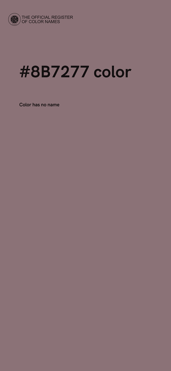 #8B7277 color image