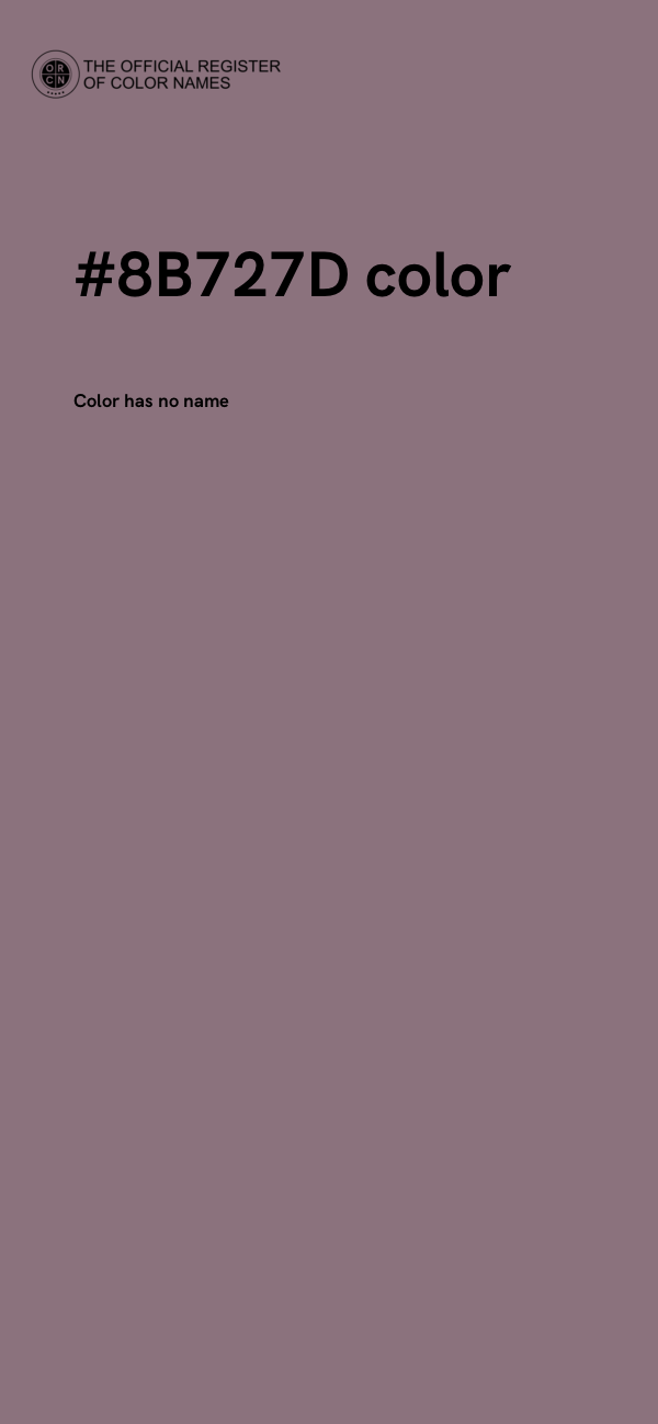 #8B727D color image