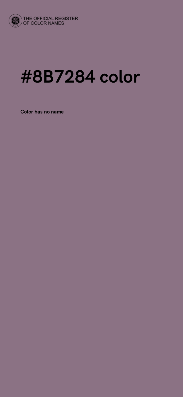 #8B7284 color image
