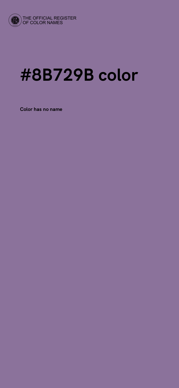 #8B729B color image