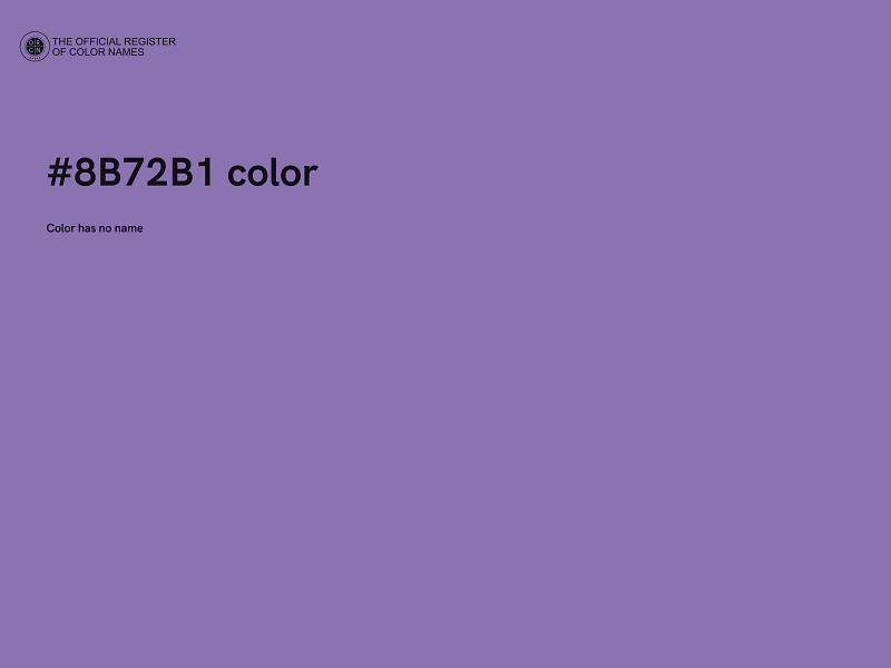 #8B72B1 color image