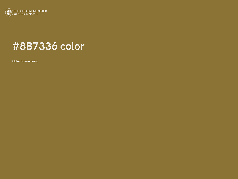 #8B7336 color image